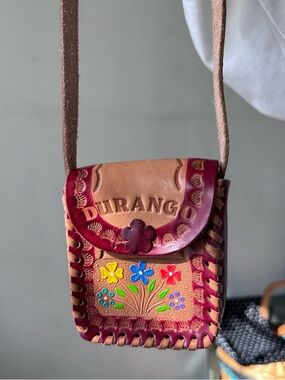 Handmade Mexican leather satchel Durango